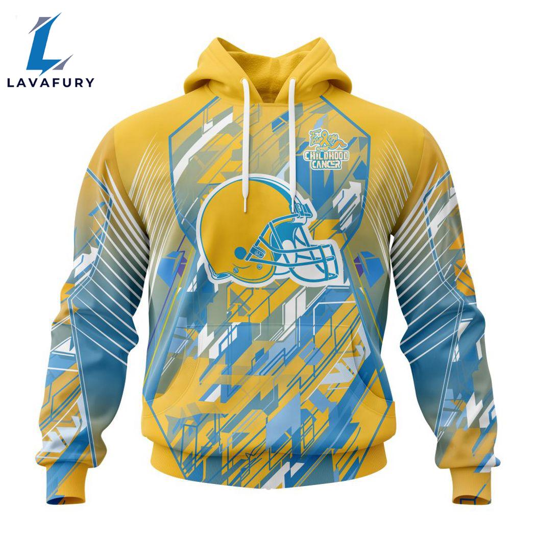 Personalized NFL Cleveland Browns Fearless Against Childhood Cancers Hoodie Gift Sport