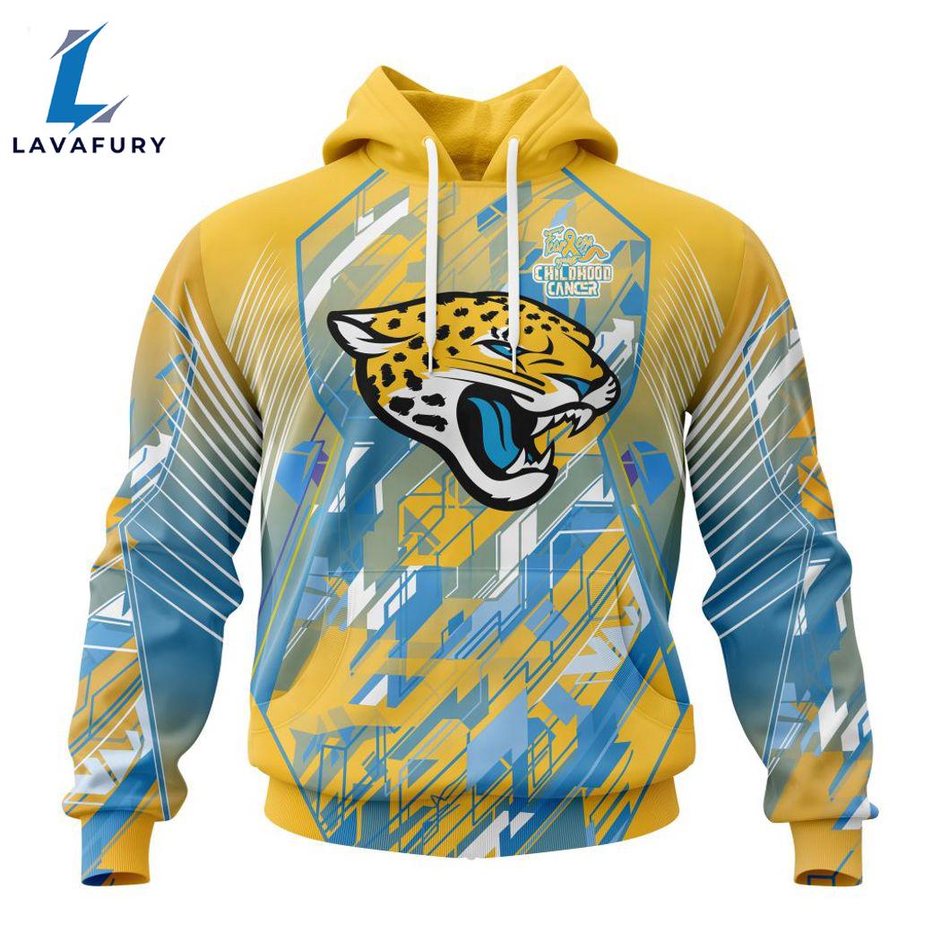 Personalized NFL Jacksonville Jaguars Fearless Against Childhood Cancers Hoodie Gift Sport