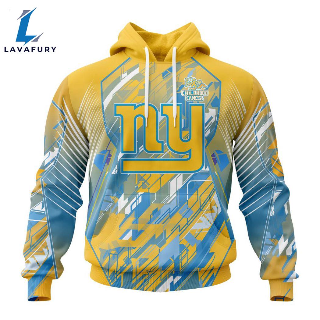 Personalized NFL New York Giants Fearless Against Childhood Cancers Hoodie Gift Sport