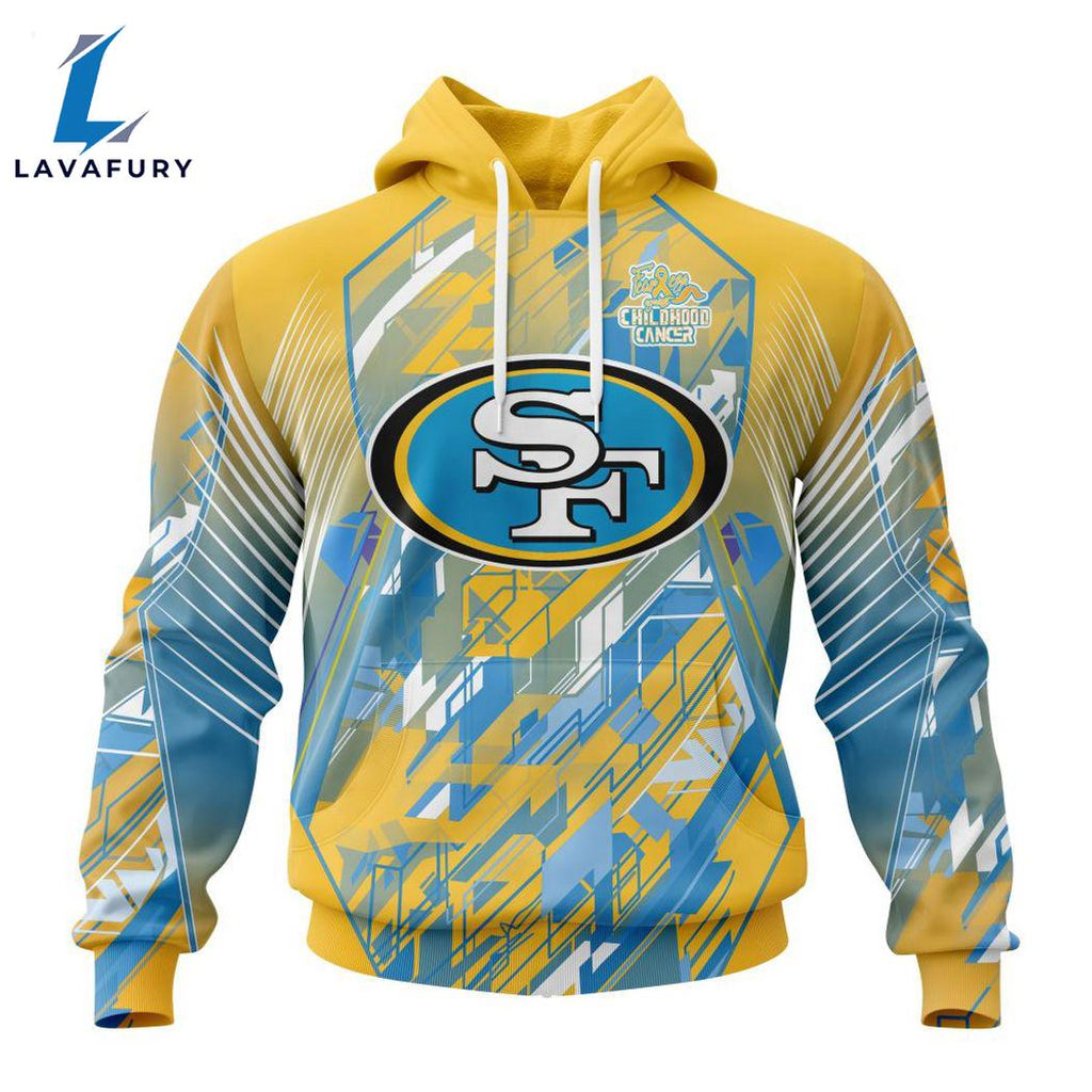 Personalized NFL San Francisco 49ers Fearless Against Childhood Cancers Hoodie Gift Sport