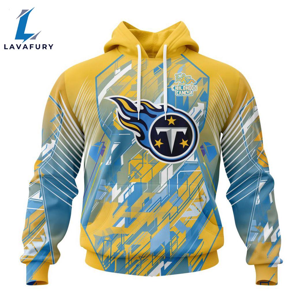Personalized NFL Tennessee Titans Fearless Against Childhood Cancers Hoodie Gift Sport