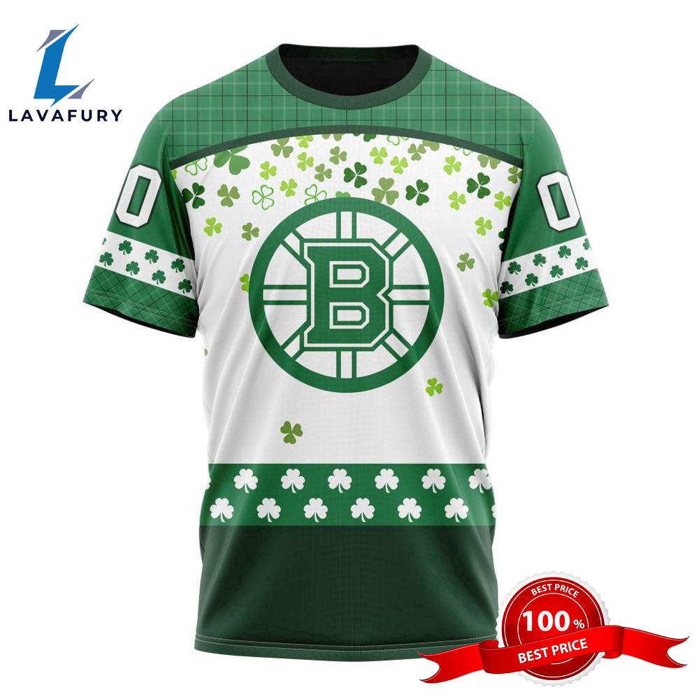 Personalized NHL Boston Bruins Special Design For St. Patrick Day All Over Print Shirts