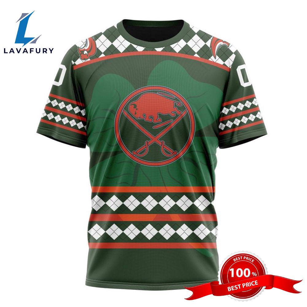 Personalized NHL Buffalo Sabres Specialized Unisex Kits Hockey St Patrick's Day 3D T-Shirts