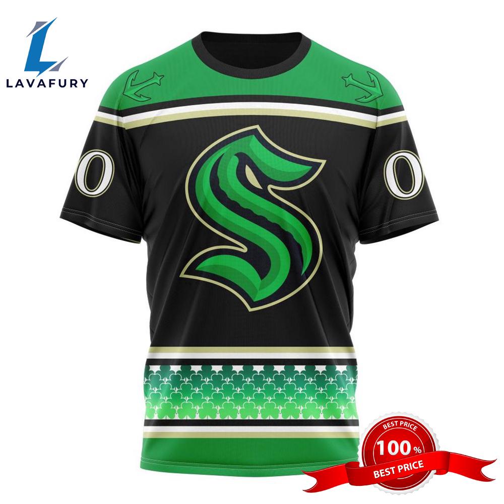 Personalized NHL Seattle Kraken Specialized Hockey Celebrate St Patrick's Day All Over Print Shirts