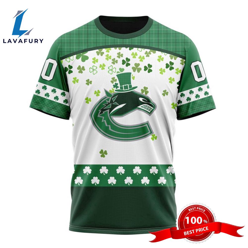 Personalized NHL Vancouver Canucks Special Design For St. Patrick Day All Over Print Shirts