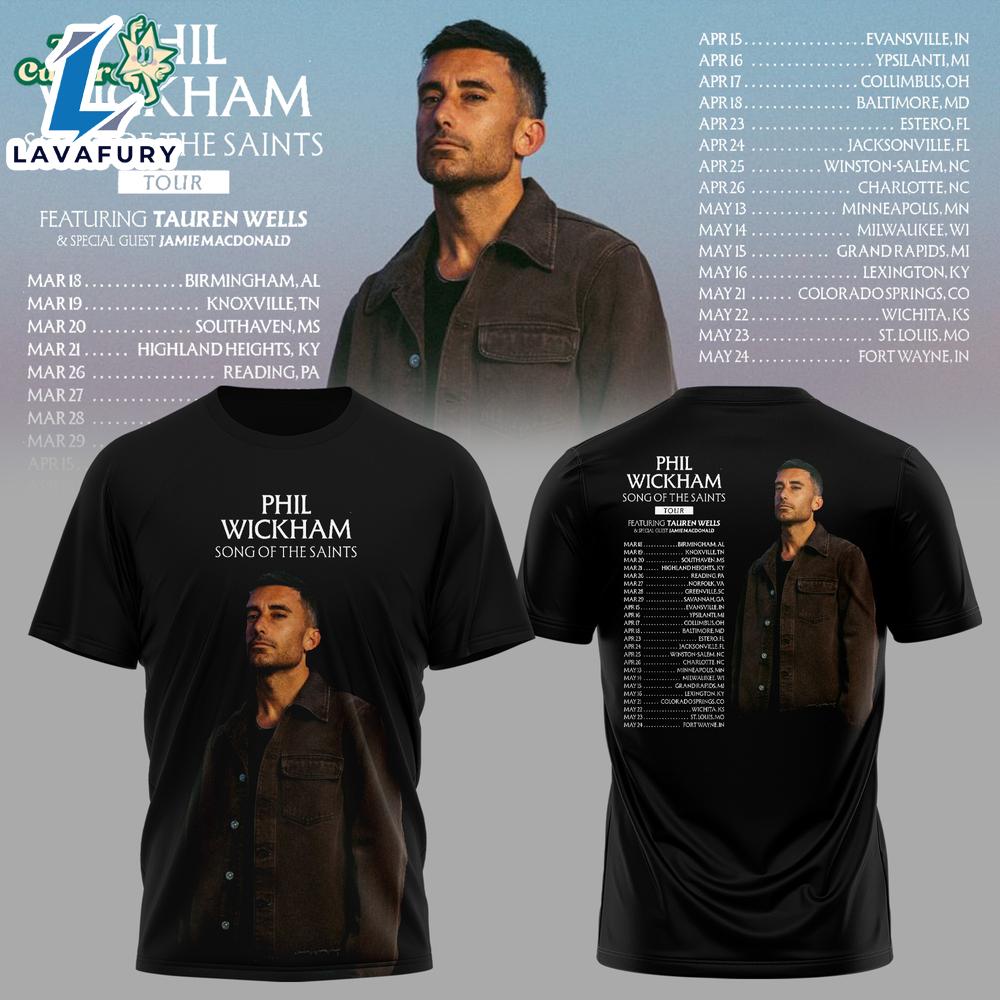 Phil Wickham – Song of the Saints Tour 2026 Tshirt For Man And