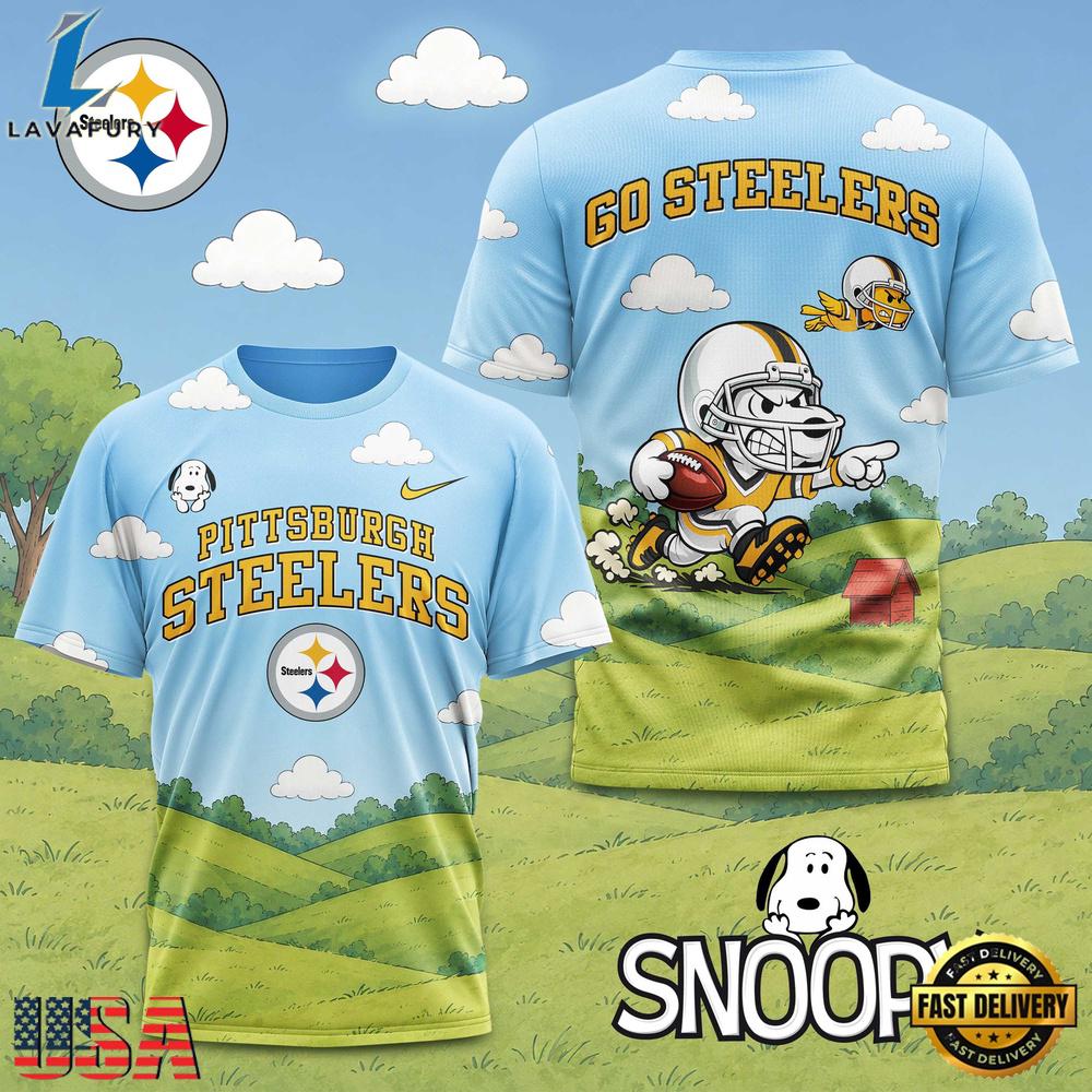 Pittsburgh Steelers NFL Snoopy New 2026 All Over Print T Shirt