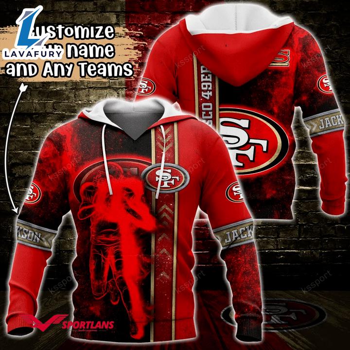 San Francisco 49ers NFL Custom Name 3D Hoodie Teams Shirt For Fans Gift Sport