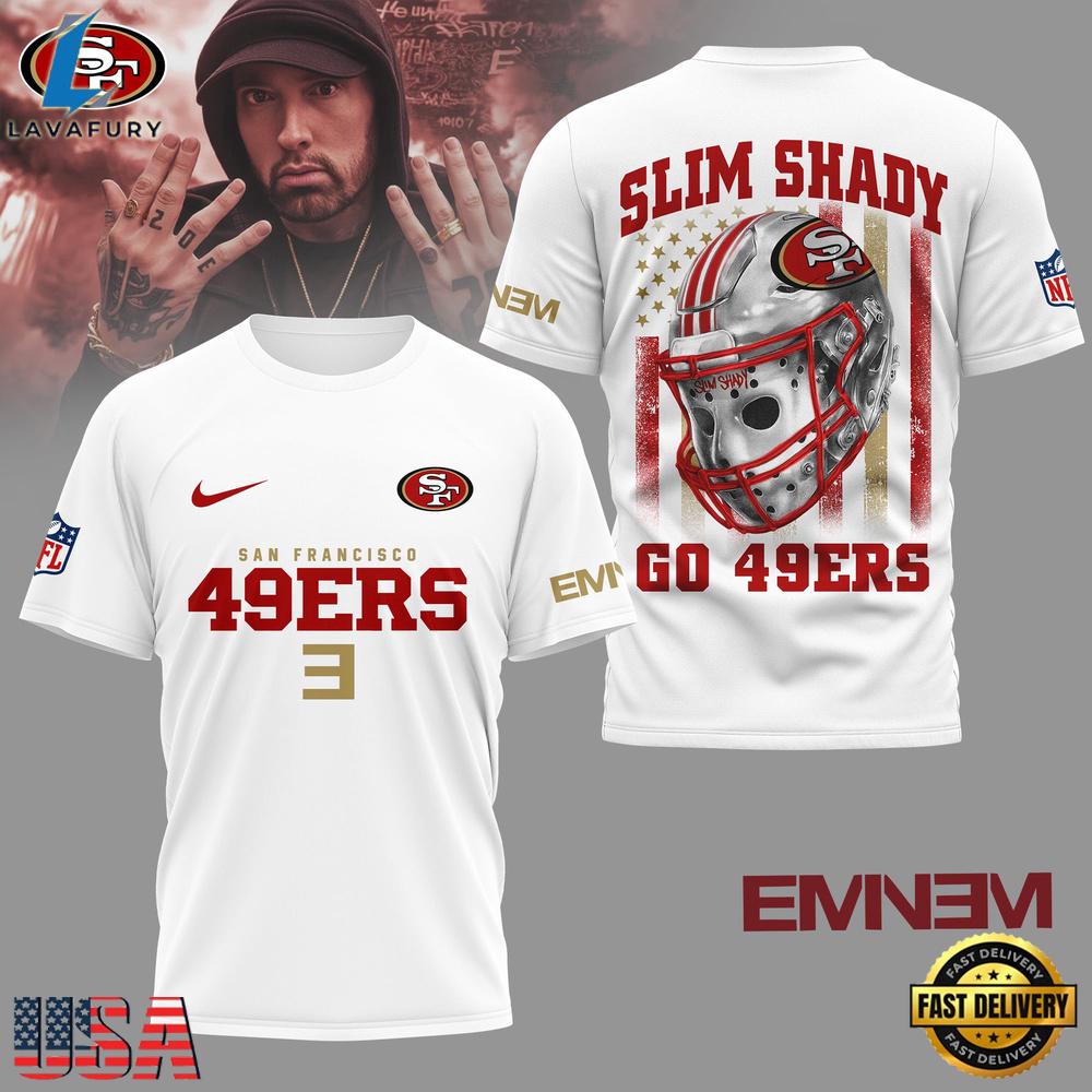San Francisco 49ers NFL Eminem Fan 3D T-Shirt