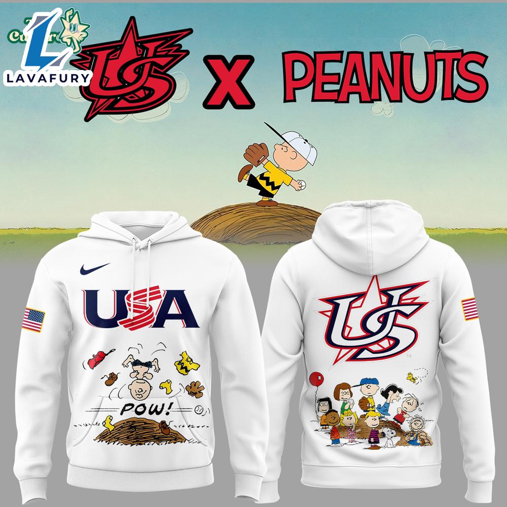 USA Baseball x Peanuts Limited Edition Hoodie 2026 For Man And