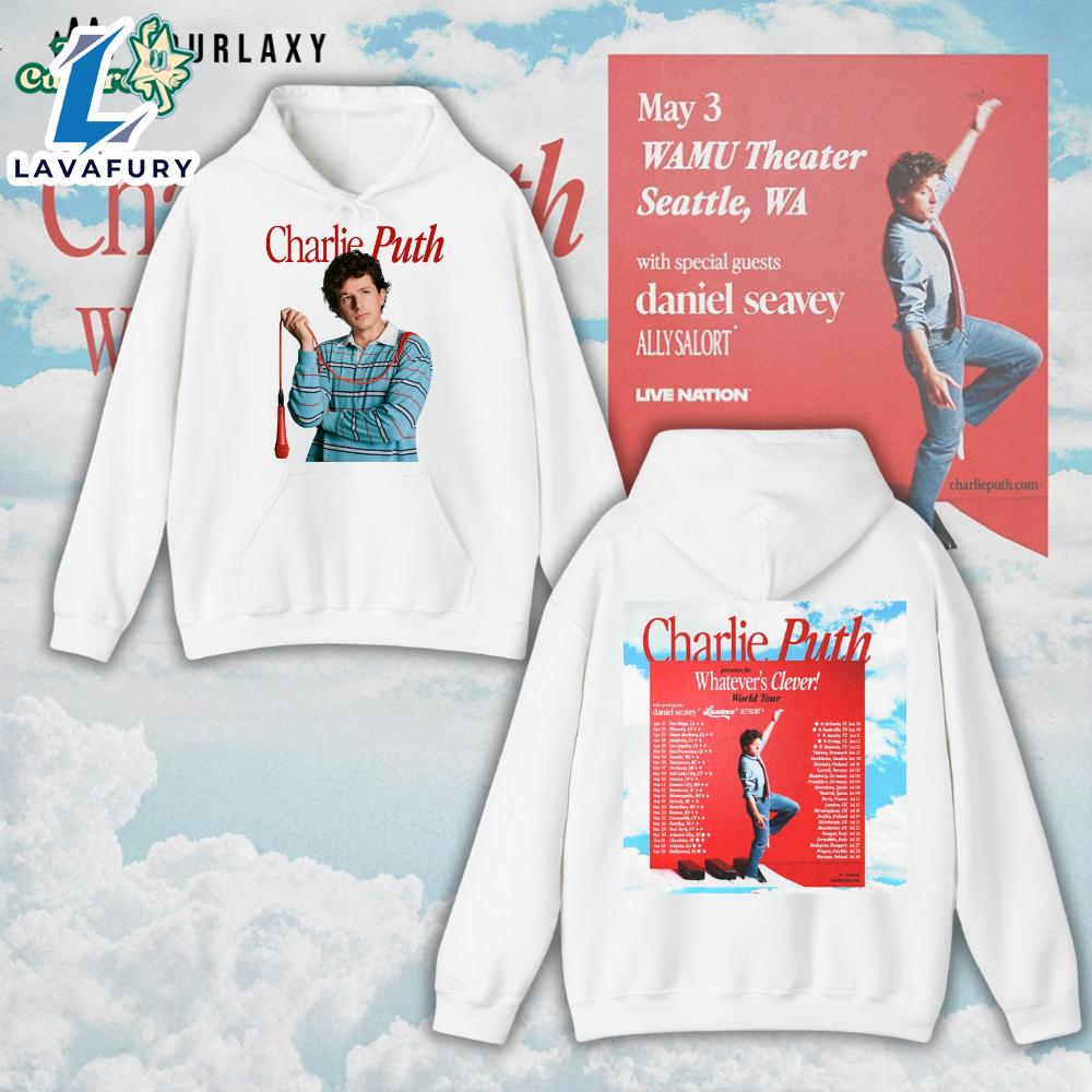 Whatever’s Clever Tour – Charlie Puth Tour 2026 Energy Hoodie For Man And
